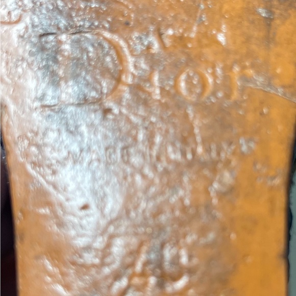 DIOR shoes /DIOR blue denim wedge platform sandals sz 40 us 9.5 made in italy - Picture 11 of 14